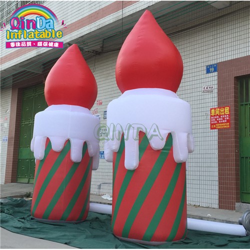 Customized Advertising Led Light Inflatable Pillar , Inflatable candle For Decoration