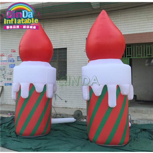 Customized Advertising Led Light Inflatable Pillar , Inflatable candle For Decoration