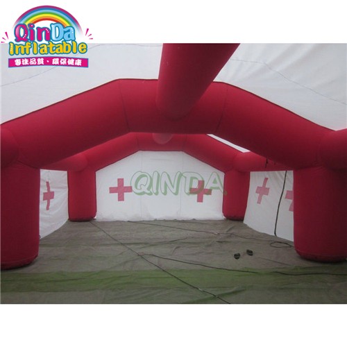 Portable airtight army inflatable military tent, inflatable hospital medical tent