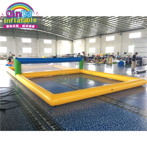 Beach water toys inflatable water volleyball field,PVC inflatable volleyball court floating