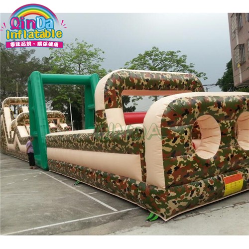 Best pvc giant land adult inflatable obstacle course for sale