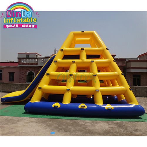 Commercial Floating inflatable water slide giant lake sea inflatable water slide for kids and adult