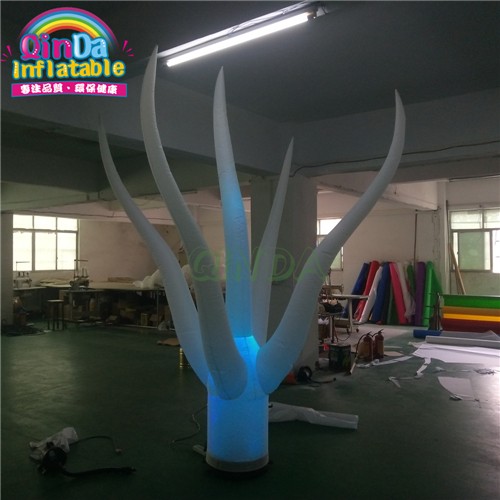 Custom inflatable light up cone / inflatable red light pillar for party wedding event decoration