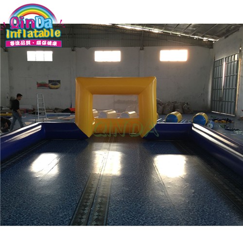 Customized Size inflatable football field inflatable soap soccer field for sale