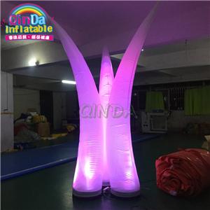 Factory price Wedding/Event/Party entrance decoration led inflatable tusk/pillar/cone