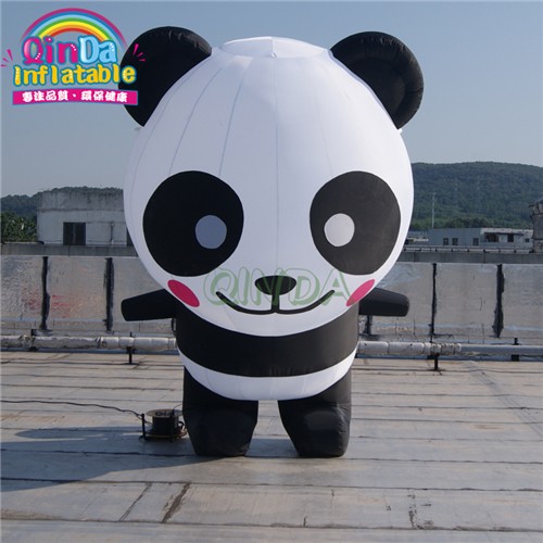 Events Decoration Advertising Inflatable Panda Cartoon For Tradeshow