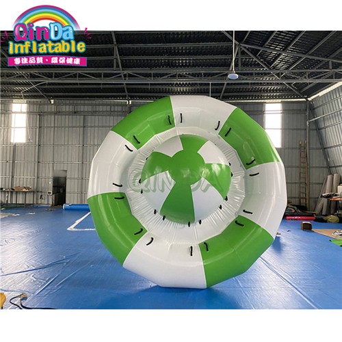 Exciting water sport game inflatable disco boat crazy spinner