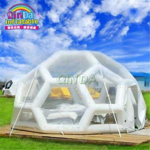 Family camping inflatable bubble tent house dome igloo