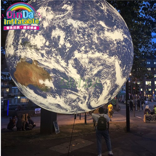 Giant Led inflatable moon ball, inflatable moon globe for decoration