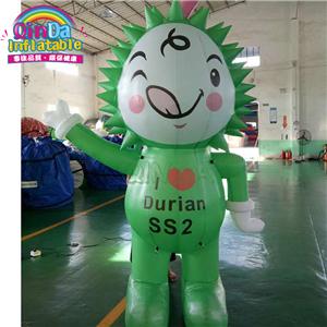 Giant inflatable durian cartoon mascot balloon for advertising