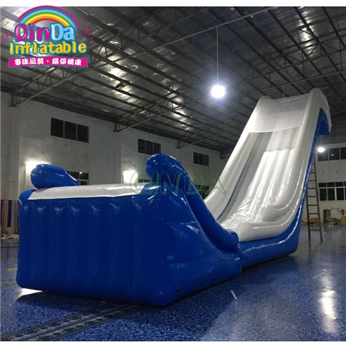 Giant inflatable water slide yacht dock slide for boat