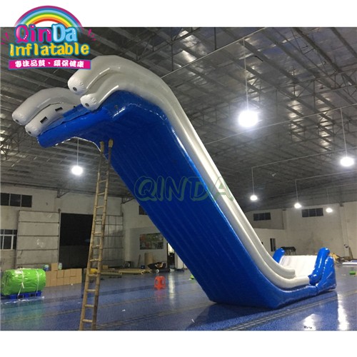 Giant inflatable water slide yacht dock slide for boat