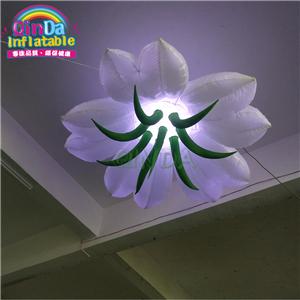 Hanging decoration 1.5 meters inflatable flower / air flower with LEDs
