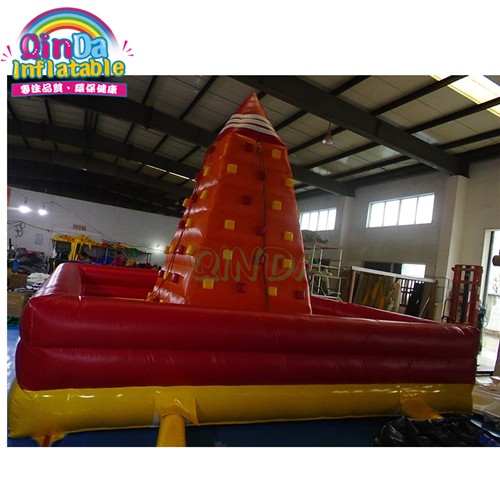 High quality inflatable climbing tower with stork/Inflatable rock climbing wall /inflatable climbing for sport game