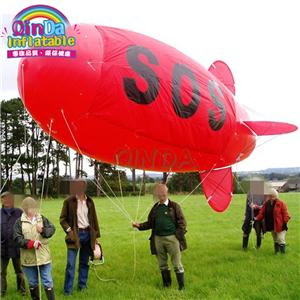 High quality red blimp type 6m advertising inflatable blimps for sale