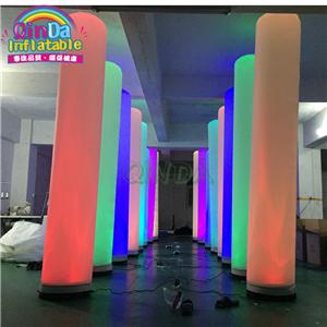 Hot selling giant inflatable light bulb column pillar for decoration