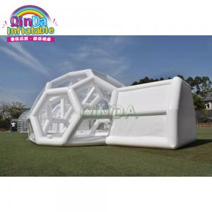 Outdoor Inflatable Crystal bubble tent / Inflatable Football Shape Dome House/ Inflatable Hotel Bubble Lodge Tent