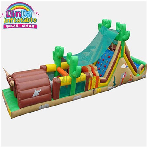 Outdoor Chellenge Inflatable Obstacle Course 5k Game Crazy Inflatable 5K Run Race For Adults