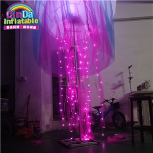 Lighting Inflatable Octopus Models / Giant Inflatable LED Hang Jellyfish for Party Decoration