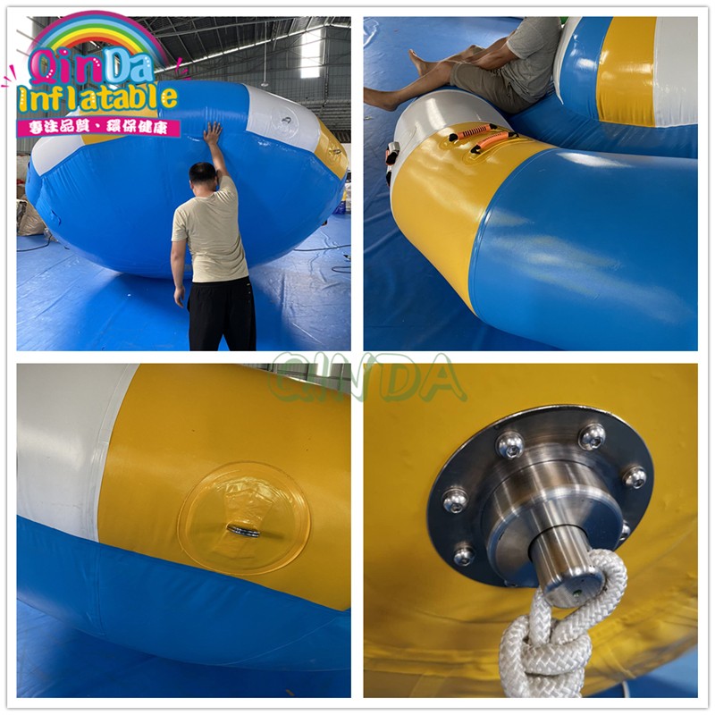 Inflatable Spinning UFO Towable Tube For Water Entertainment Inflatable Water Rotating Disco Boat