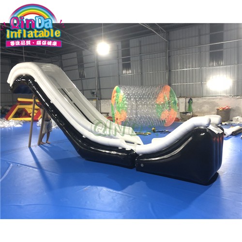 Inflatable floating water slide for boat , inflatable yacht slide , water boat slide 