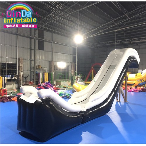 Inflatable floating water slide for boat , inflatable yacht slide , water boat slide 