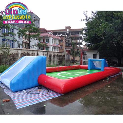 Inflatable football pitch inflatable sports games with air pump Inflatable soccer field