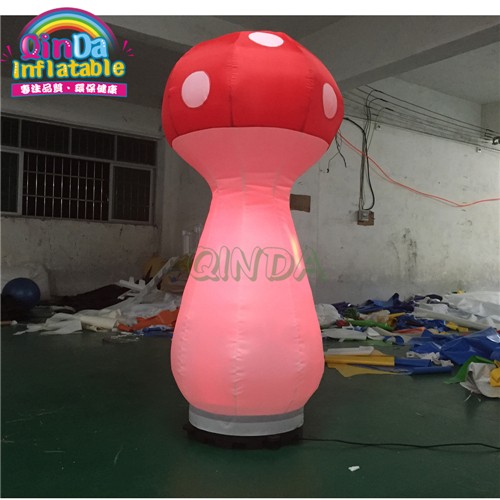 Advertising inflatable led lighting tube, colorful inflatable led mushroom for outdoor promotion