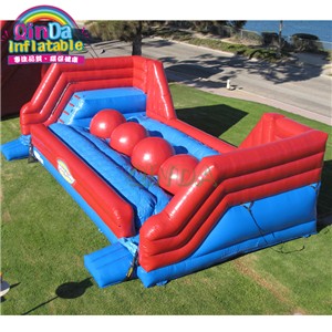 Inflatable wipeout obstacle big balls leap and bounds inflatable wipeout ball