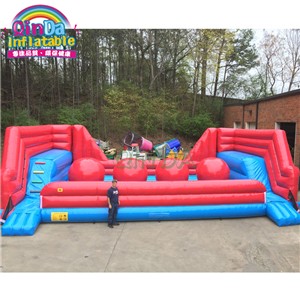 Inflatable wipeout obstacle big balls leap and bounds inflatable wipeout ball