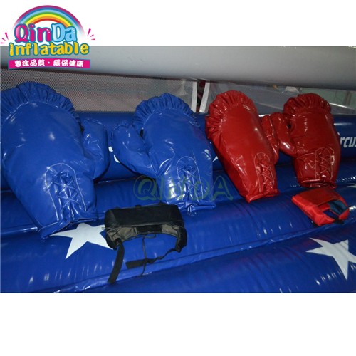 Inflatable Bouncer Jumping Wrestling Ring / Kids Inflatable Boxing Bouncer Games