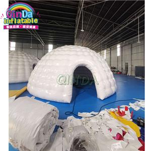 Led lighting inflatable igloo dome tent