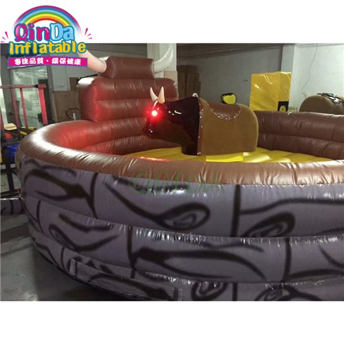 Mechanical Rodeo Bull Simulation Adults Ride Carnival Games Western Inflatable Bull Riding 