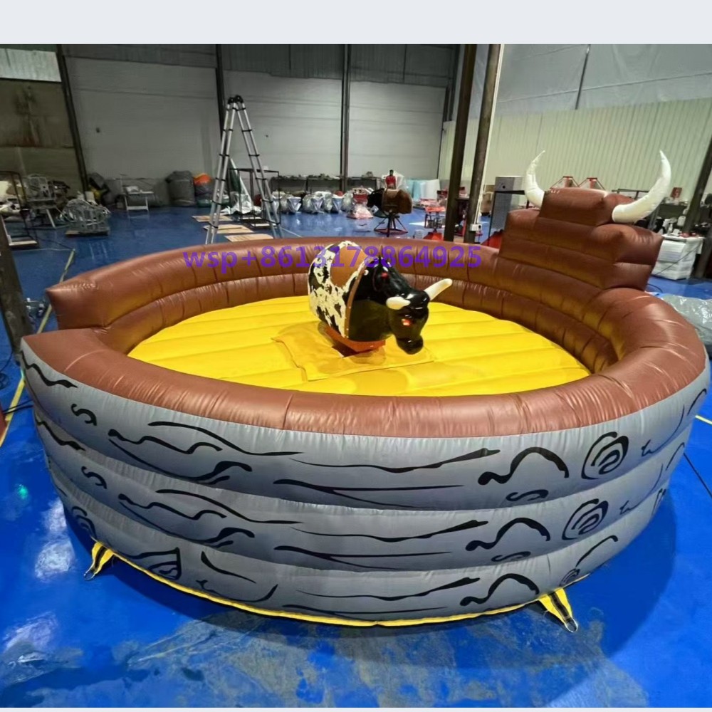 Mechnical Bull with Inflatable Bounce Mat - 副本