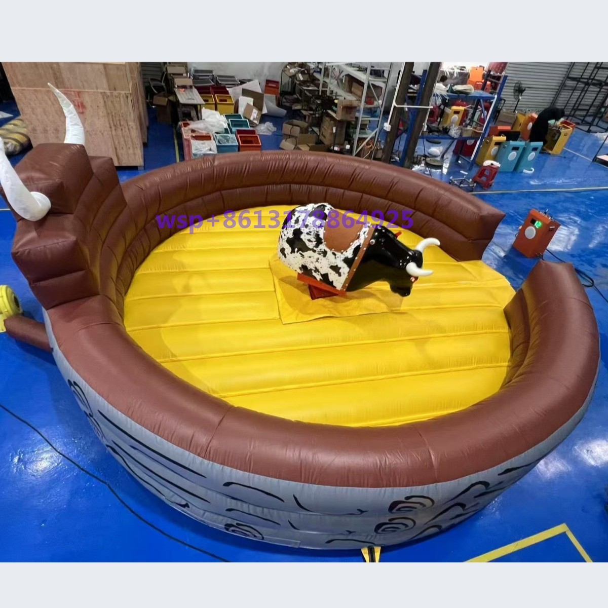 Mechnical Bull with Inflatable Bounce Mat - 副本
