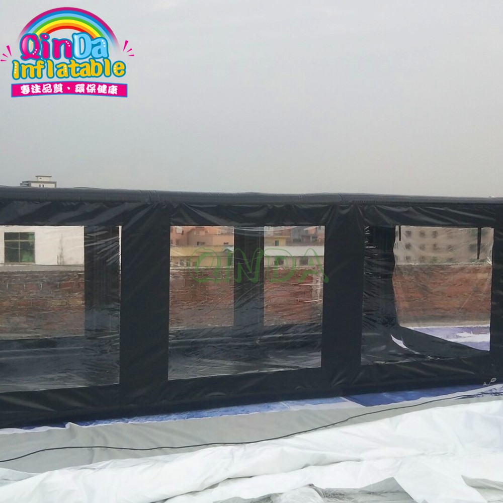 Outdoor inflatable car capsule showcase, airtight car tent