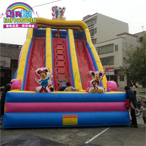 PVC children outdoor inflatable games bouncer jumping castle slide 