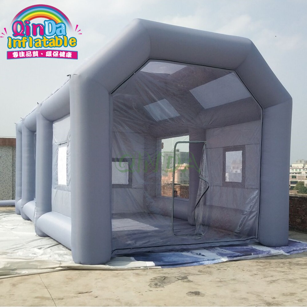 Portable PVC Inflatable Car Painting Spray Booth Garage Tent