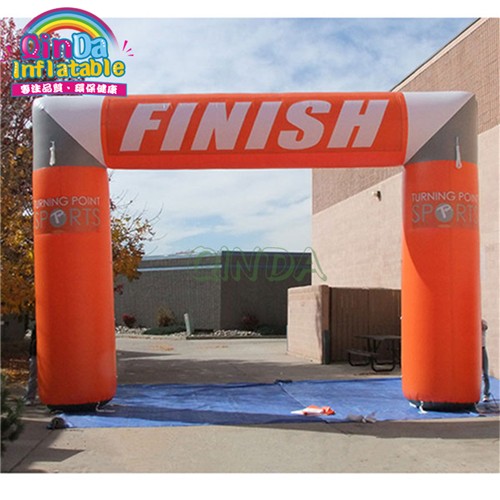 Promotional custom inflatable finish line arch with printing