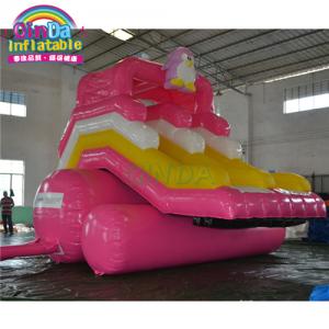 water park used swimming pool slide, penguin inflatable slide for pool