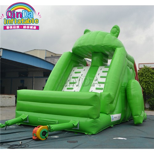 Summer water park swimming pool use climbing pvc children inflatable frog slide