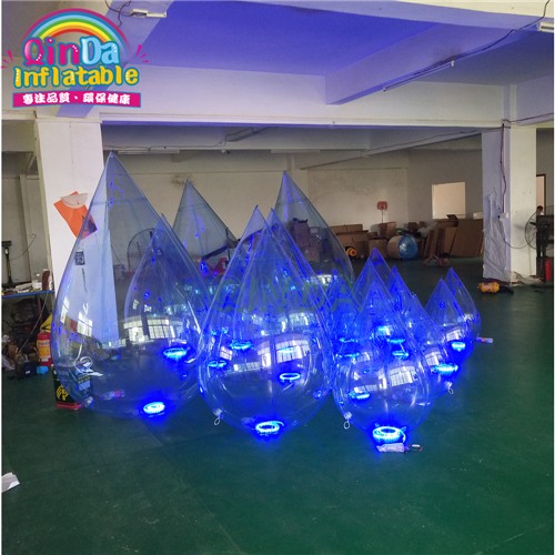 Water drop Shape Inflatable led ballon