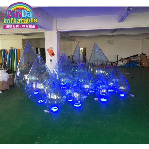 Water drop Shape Inflatable led ballon