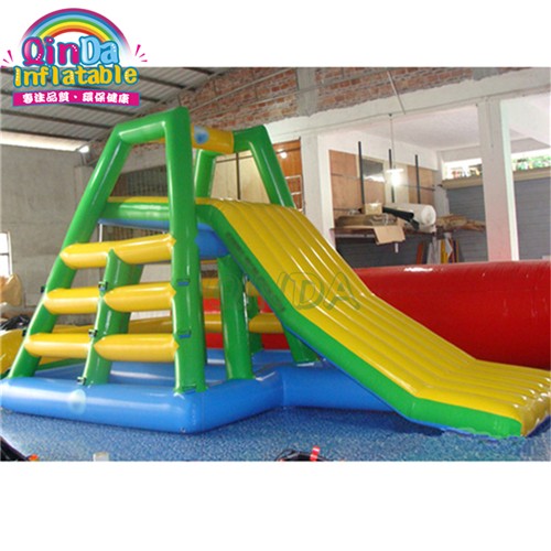 Water park Inflatable Climbing Tower Floating inflatable water play climb slide