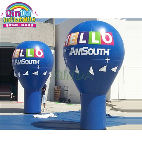 Cheap price amusement rides advertising inflatable hot air ground balloon