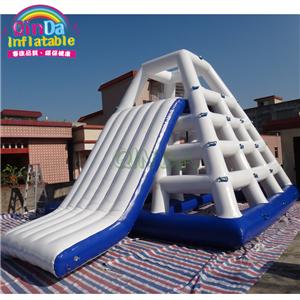 Large aqua fun park amusement inflatable floating slide / inflatable climbing water slide for sale