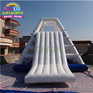 Large aqua fun park amusement inflatable floating slide / inflatable climbing water slide for sale