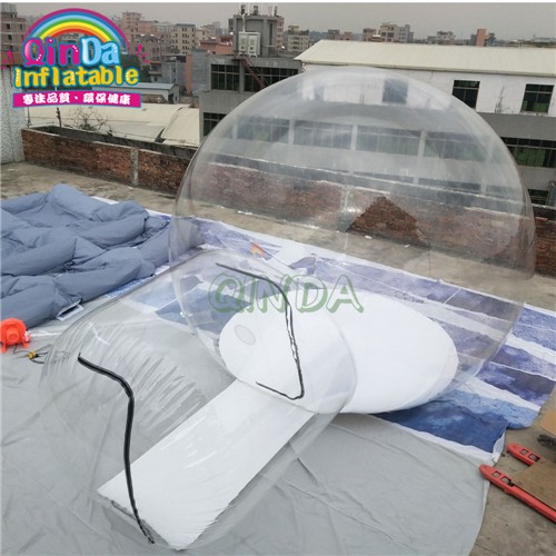 lodge balloon dome crystal clear camping inflatable bubble tent for rent