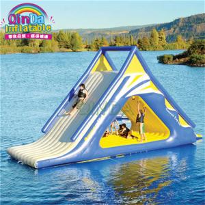 lake sea summer climbing water toys inflatable iceberg slide for adult