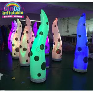 custom inflatable floating tube lighted wedding led inflatable pillars for sale